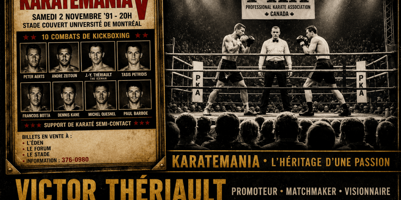 Victor Thériault et Karatemania : aux racines d&rsquo;une grande époque du kickboxing au Québec